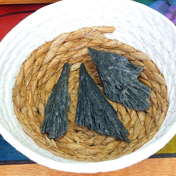 crystals Other - Black Kyanite Fans